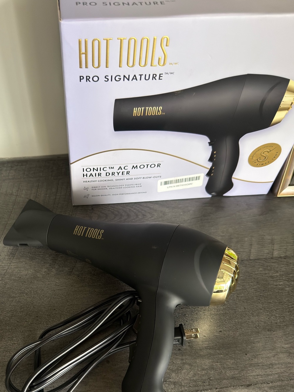 Hot Tools Pro Signature Black & Gold Hair Dryer